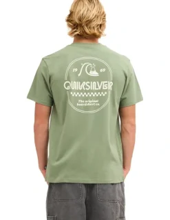 Quiksilver Original Stamp T-Shirt In Sea Spray