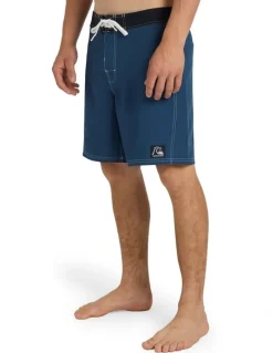 Quiksilver Original Straight 18 Boardshorts In Dark Denim