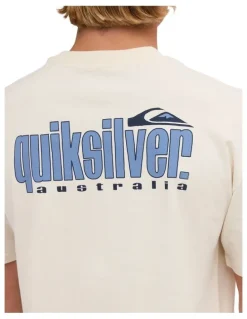 Quiksilver Quik Core Oversized T-Shirt In Bone White