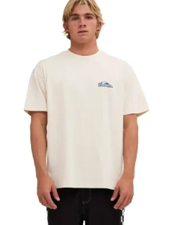 Quiksilver Quik Core Oversized T-Shirt In Bone White