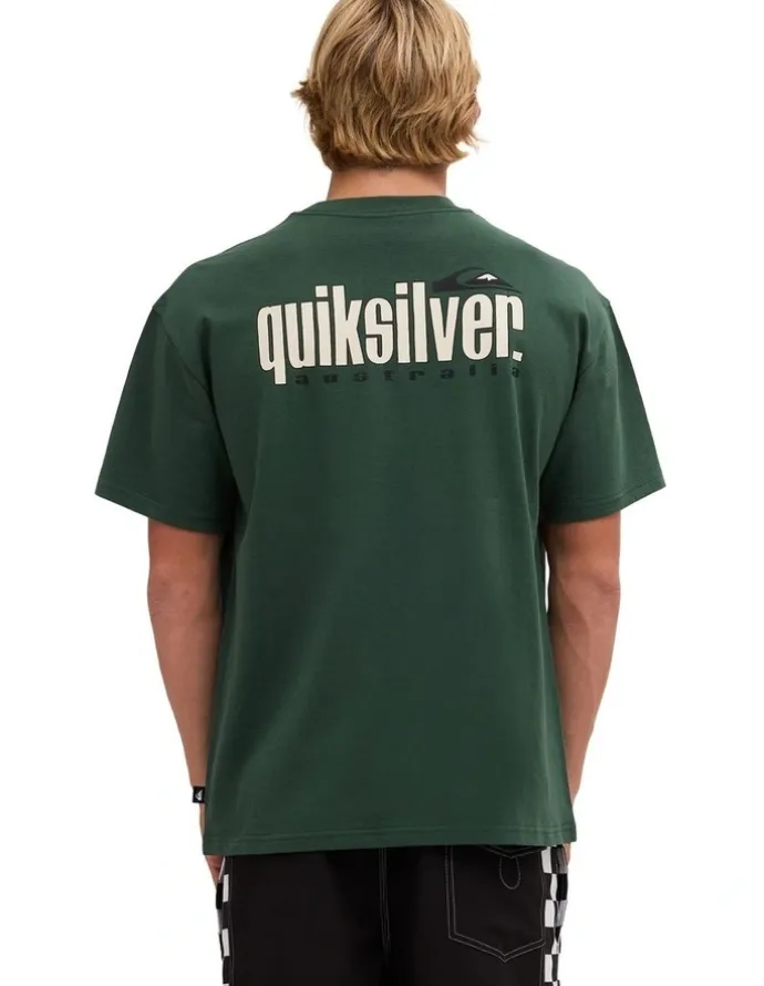 Quiksilver Quik Core Oversized T-Shirt In Forest