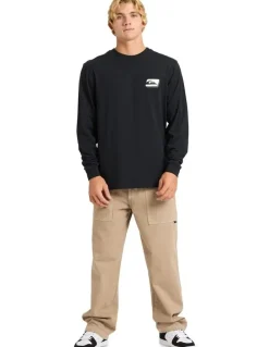 Quiksilver Reflex Long Sleeve T-shirt in Black