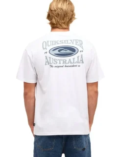 Quiksilver Retro Lock Up T-Shirt In White