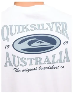 Quiksilver Retro Lock Up T-Shirt In White