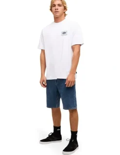 Quiksilver Retro Lock Up T-Shirt In White