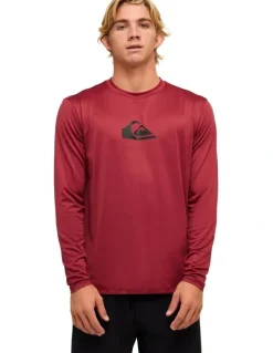Quiksilver Solid Streak Surf Shirt Burnt Russet