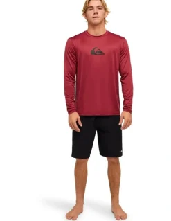 Quiksilver Solid Streak Surf Shirt Burnt Russet