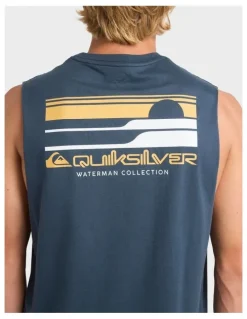Quiksilver Stacked Horizon Muscle in Blue