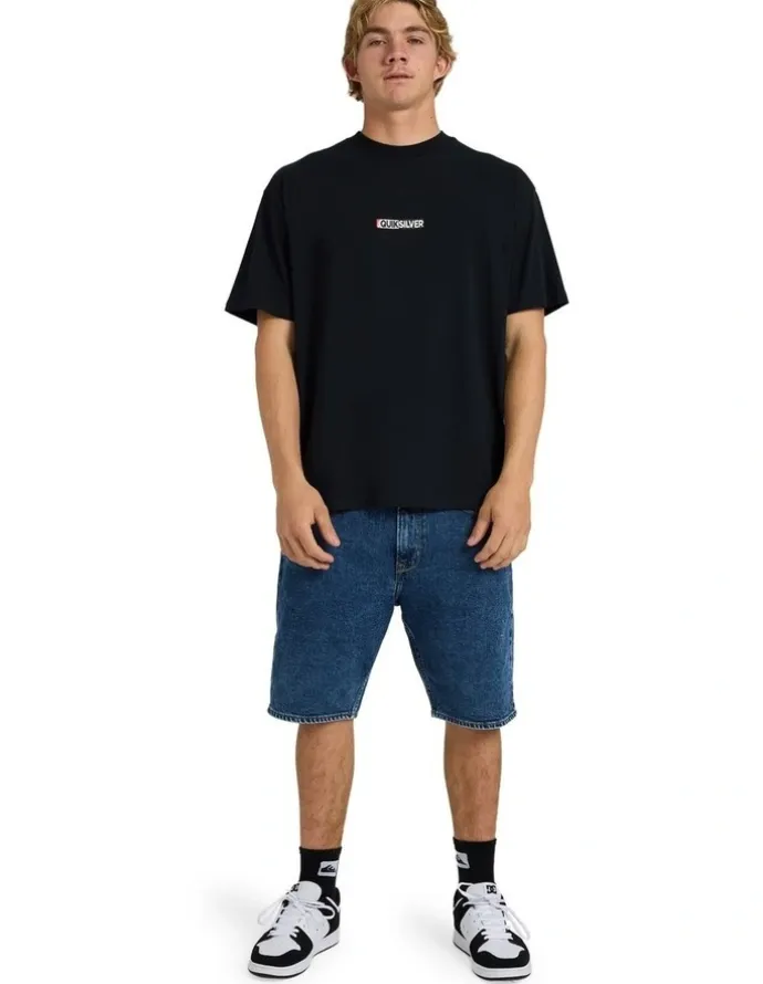 Quiksilver Sticker Oversized T-Shirt Black