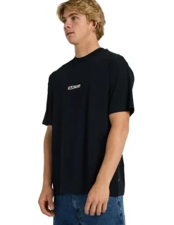 Quiksilver Sticker Oversized T-Shirt Black