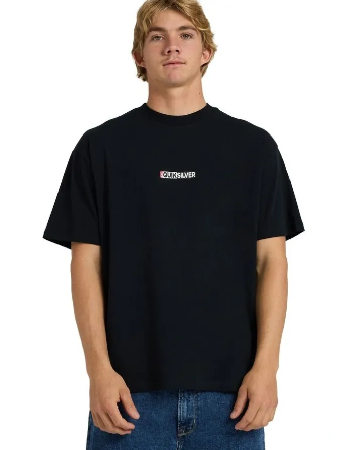 Quiksilver Sticker Oversized T-Shirt Black