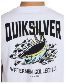 Quiksilver Strike MiT-Shirtion T-Shirt In White