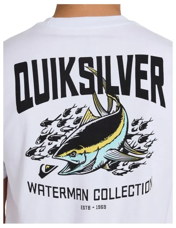 Quiksilver Strike MiT-Shirtion T-Shirt In White