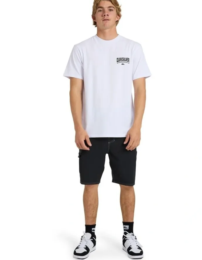 Quiksilver Strike MiT-Shirtion T-Shirt In White