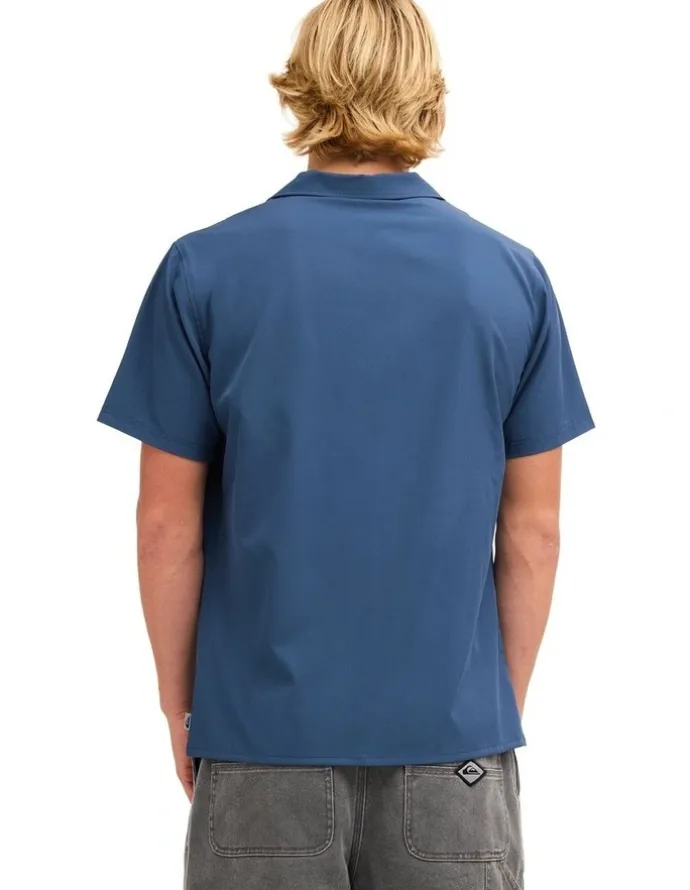 Quiksilver Sunbelt Short Sleeve Shirt Dark Denim