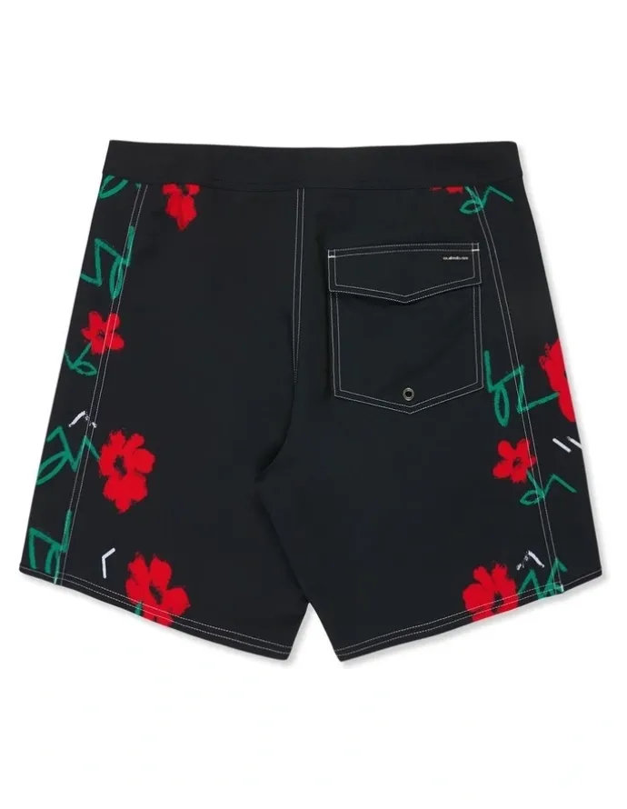 Quiksilver Surfsilk Arch 18 Boardshorts Black Street Floral Arch