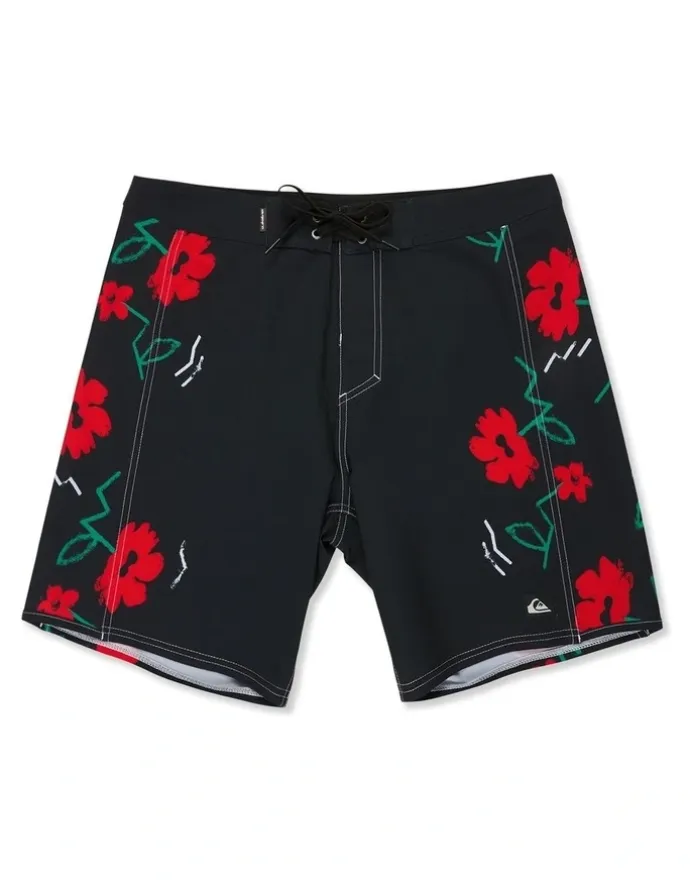 Quiksilver Surfsilk Arch 18 Boardshorts Black Street Floral Arch