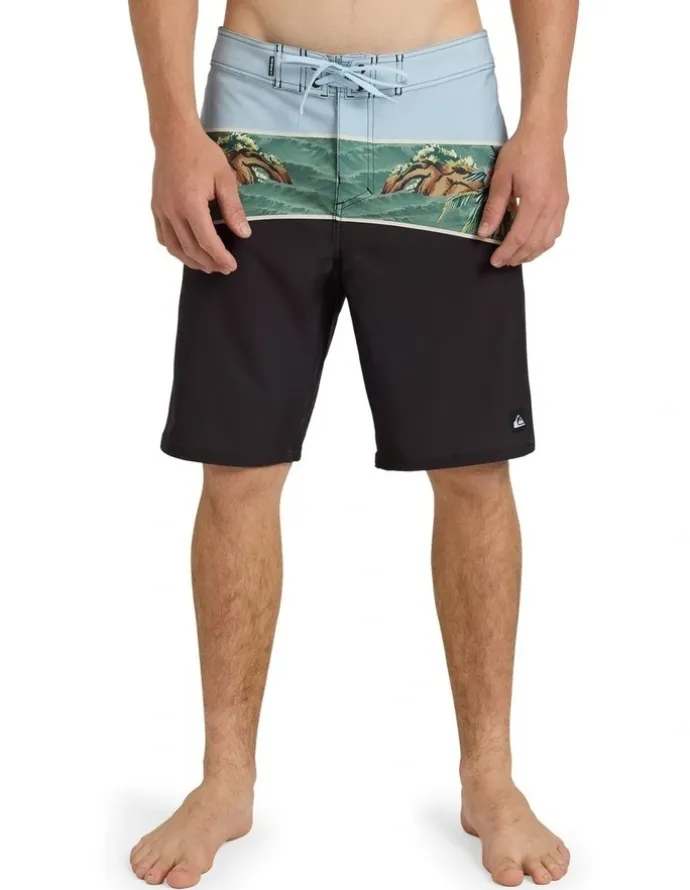 Quiksilver Surfsilk Section 20 Boardshorts In Tarmac Section