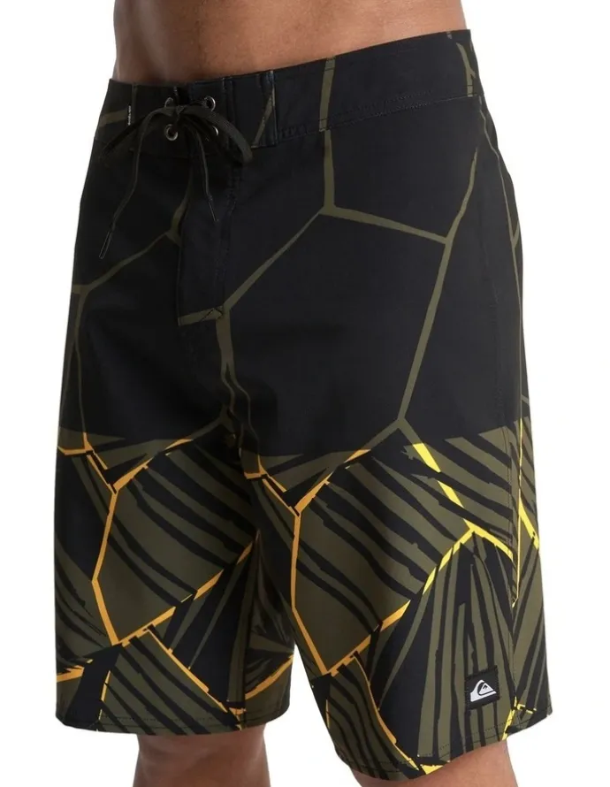 Quiksilver Surfsilk Straight 20 Boardshorts Grape Leaf Natural Block