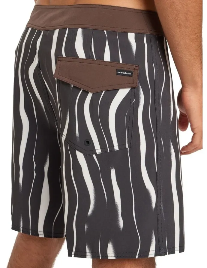 Quiksilver Surfsilk Straight Leg Board Shorts in Black