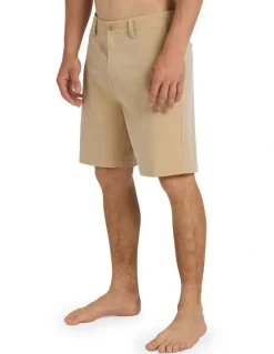 Quiksilver Union Heather Amph 19 Hybrid Shorts Khaki Heather