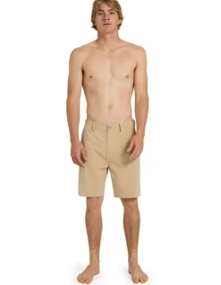 Quiksilver Union Heather Amph 19 Hybrid Shorts Khaki Heather