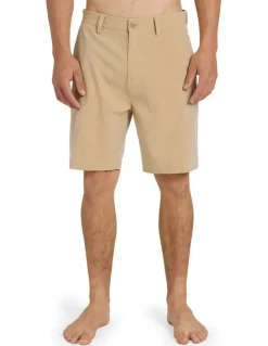 Quiksilver Union Heather Amph 19 Hybrid Shorts Khaki Heather
