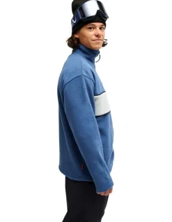 Quiksilver YG Cruz Polar Half Zip Fleece Dark Denim
