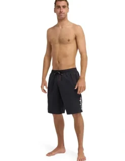 Quiksilver Young Gun Last Stance Volley Swim Shorts 21 in Black
