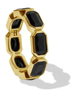 Rawninety Haven Onyx Ring | Gold
