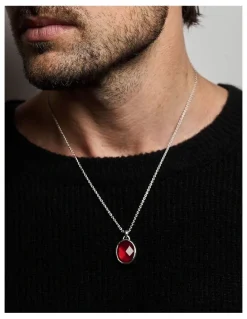 Rawninety Suki Pendant | Red Garnet