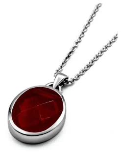 Rawninety Suki Pendant | Red Garnet