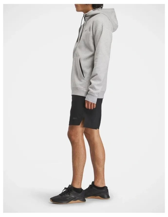 Reebok Athlete Full Zip In Medium Grey Heather