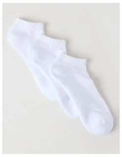 Regatta 3 Pack Low Cut Sport Socks in White