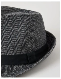 Regatta Melton Trilby Hat Plaid Hat Charcoal