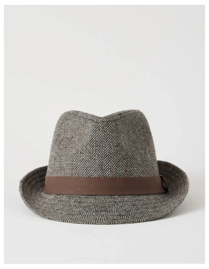 Regatta Melton Trilby Hat Plaid Hat Brown