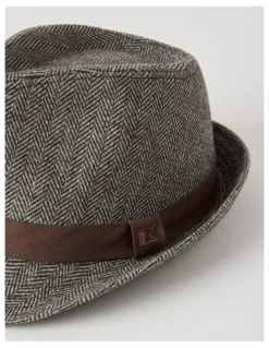 Regatta Melton Trilby Hat Plaid Hat Brown