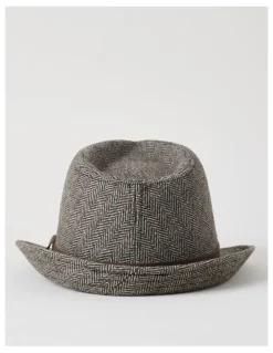 Regatta Melton Trilby Hat Plaid Hat Brown