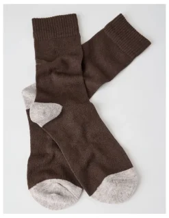 Regatta Merino Wool Boot Socks in Expresso and Taupe Marle