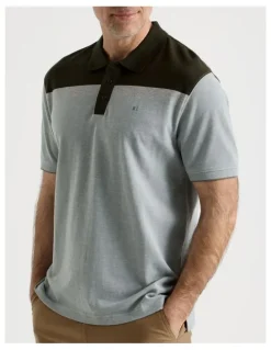 Regatta Birdseye Chest Stripe Polo in Sage