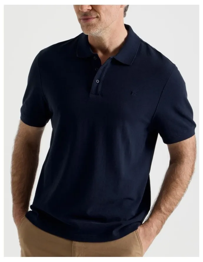 Regatta Birdseye Pique Polo in Navy