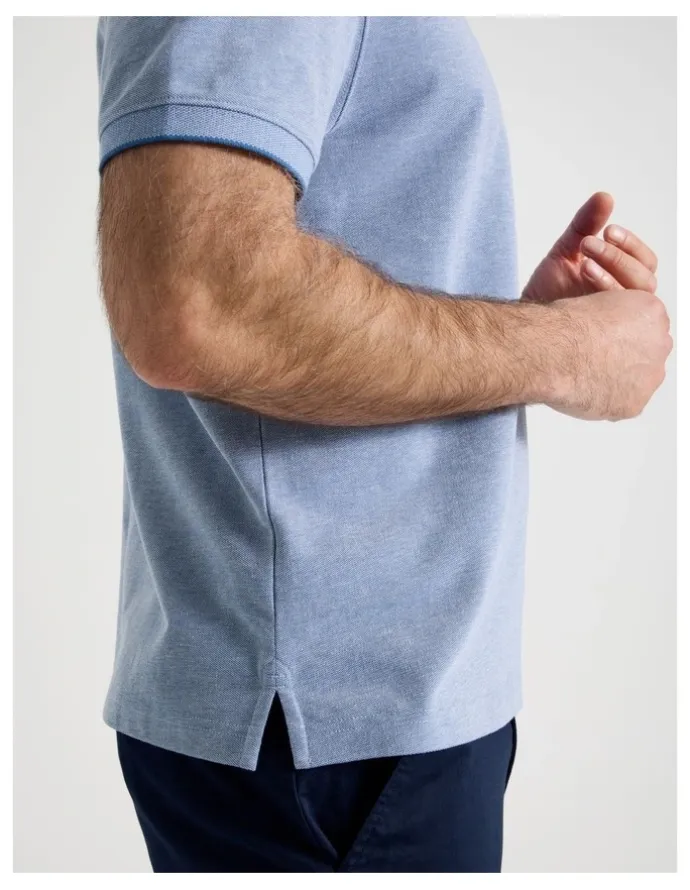 Regatta Birdseye Pique Polo in Mid Blues