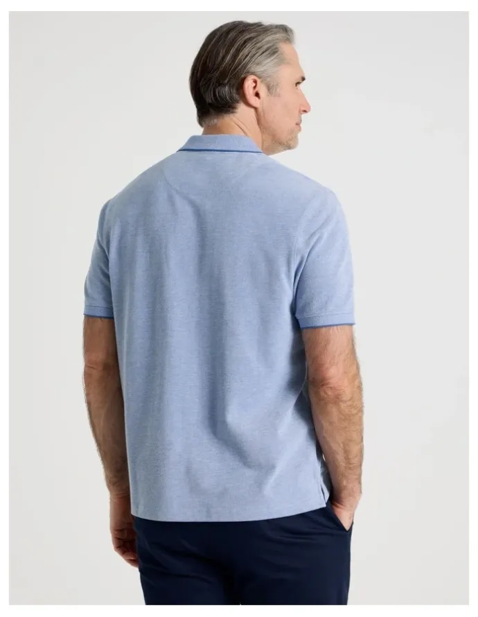 Regatta Birdseye Pique Polo in Mid Blues