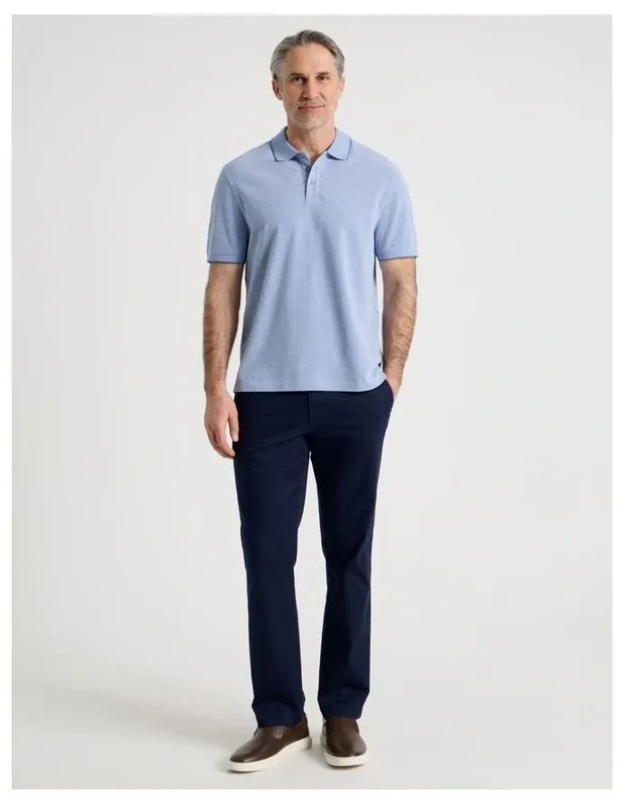 Regatta Birdseye Pique Polo in Mid Blues