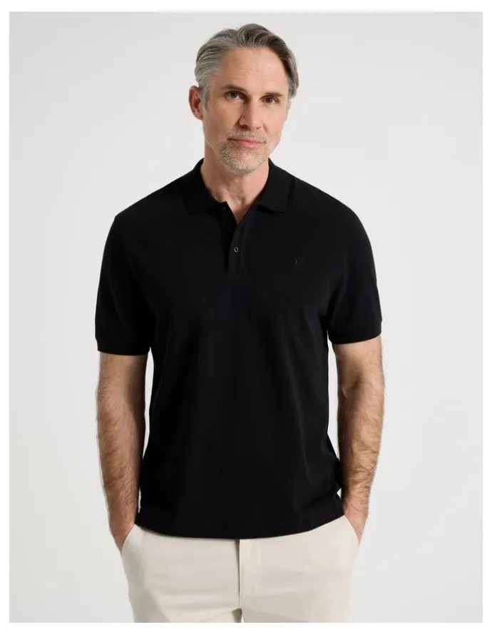 Regatta Birdseye Pique Polo in Black