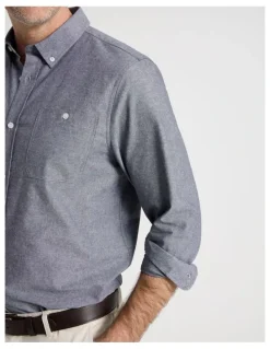 Regatta Chambray Long Sleeve Shirt in Light Blue