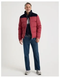 Regatta Contrast Panel Puffer Jacket in Red