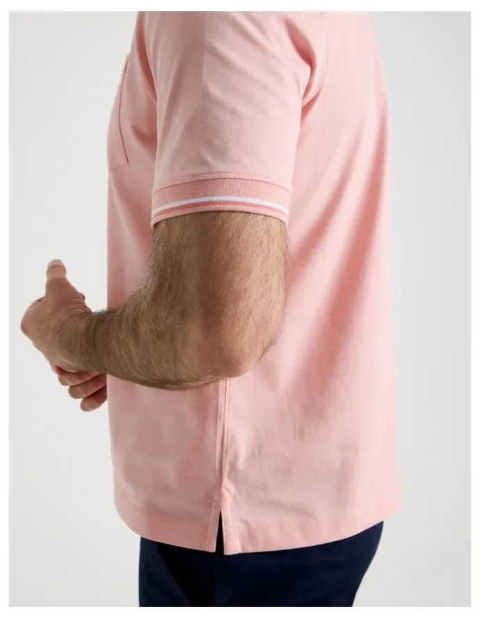 Regatta Contrast Tipping Jersey Polo in Pink