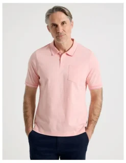 Regatta Contrast Tipping Jersey Polo in Pink