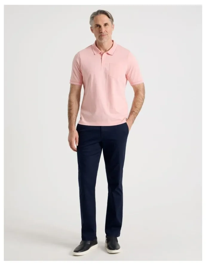 Regatta Contrast Tipping Jersey Polo in Pink